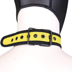 Kinky Puppy Collier en néoprène Jaune